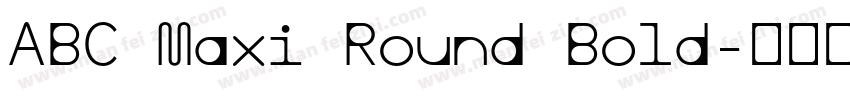 ABC Maxi Round Bold字体转换